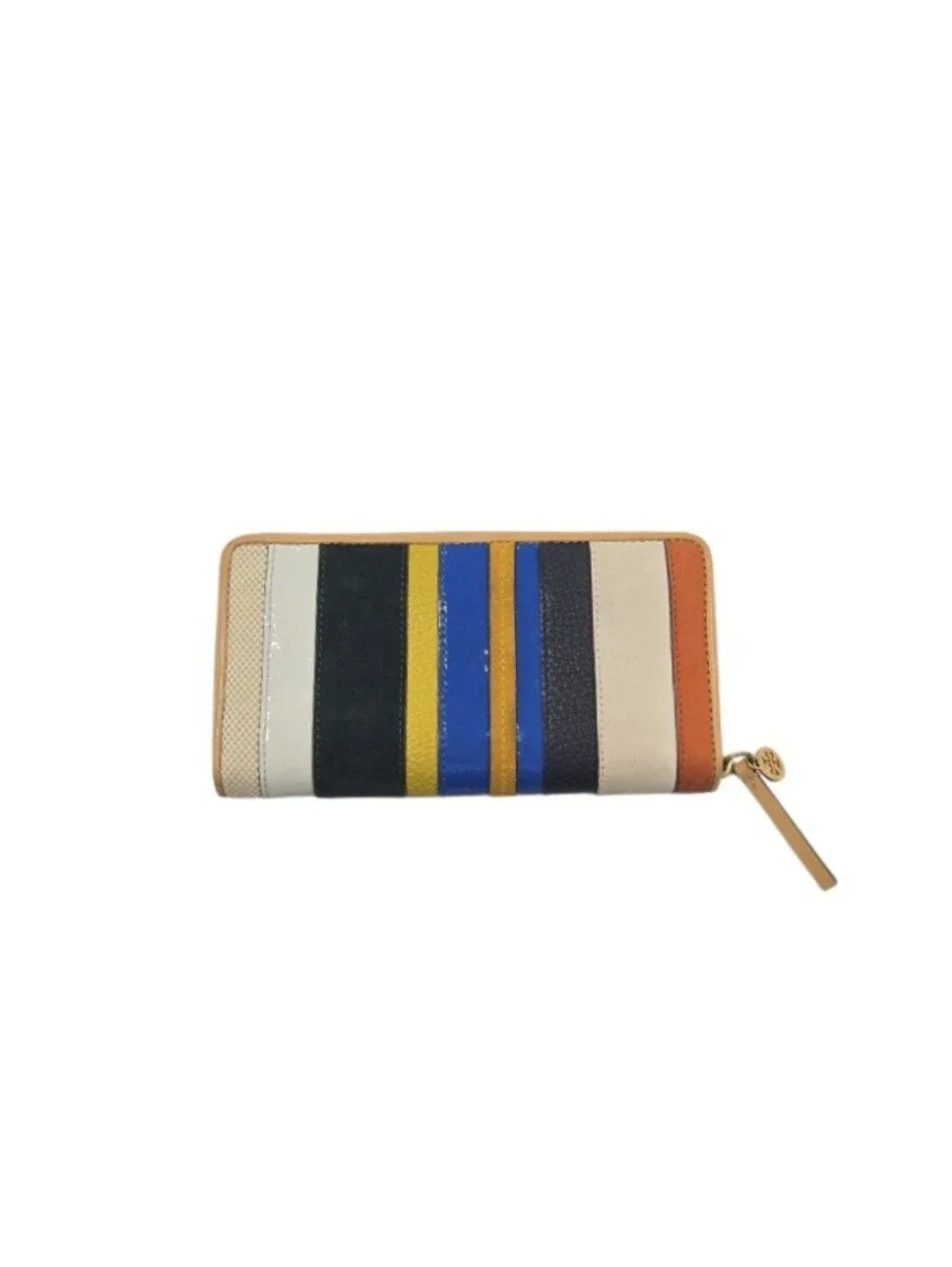 Tory Burch Balloon Stripe Zip Wallet